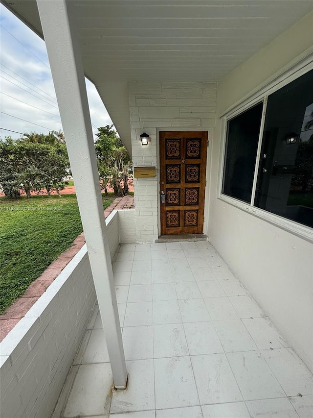 7410 Granada Blvd, Miramar, FL 33023 - view of patio featuring a porch