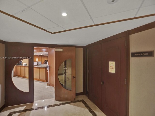entryway with baseboards