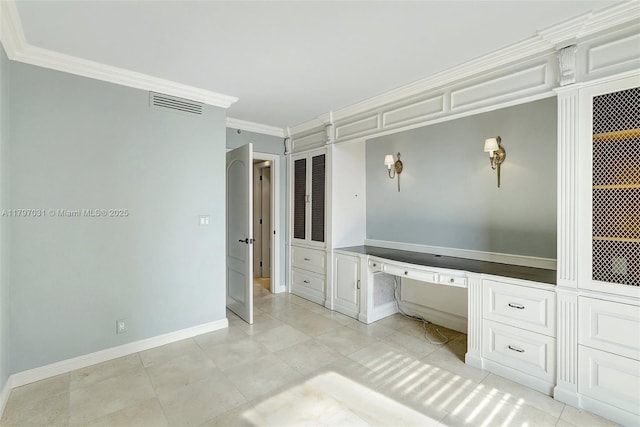 19667 Turnberry Way Unit 16Gr, Aventura, FL 33180 - unfurnished bedroom featuring crown molding, baseboards, and light tile patterned floors