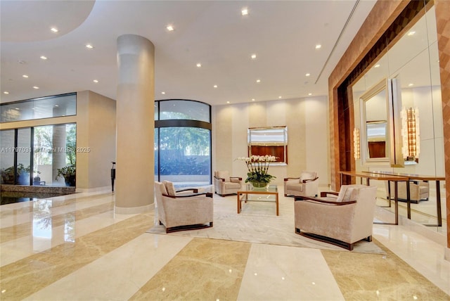19667 Turnberry Way Unit 16Gr, Aventura, FL 33180 - lobby with recessed lighting