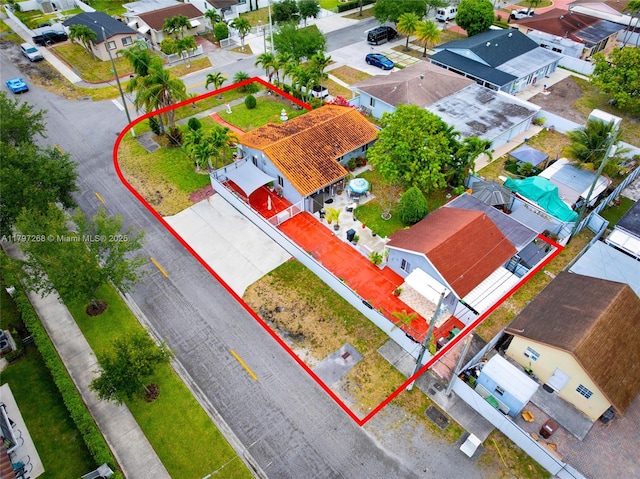 bird's eye view featuring a residential view