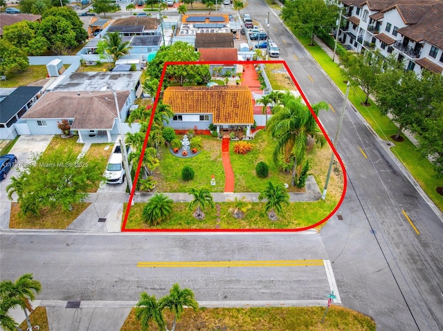 birds eye view of property