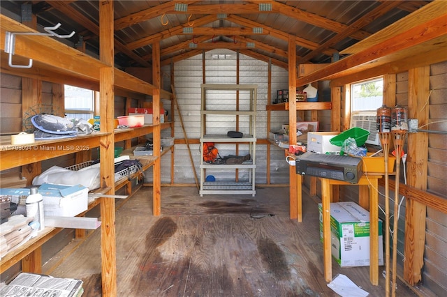 view of storage