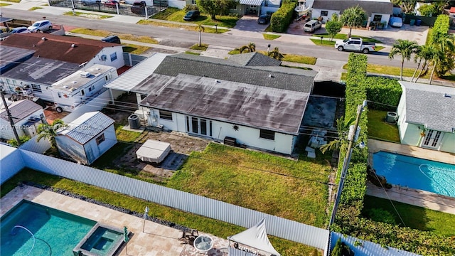 bird's eye view featuring a residential view