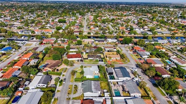 bird's eye view featuring a residential view