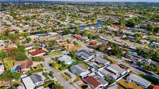 bird's eye view featuring a residential view
