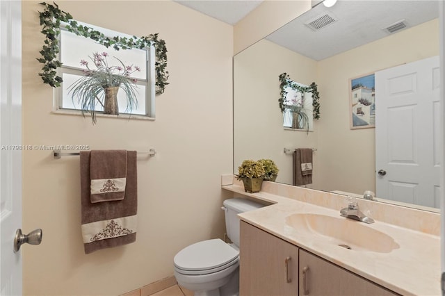 631 NW 205th Ave, Pembroke Pines, FL 33029 - half bathroom with vanity, toilet, and visible vents
