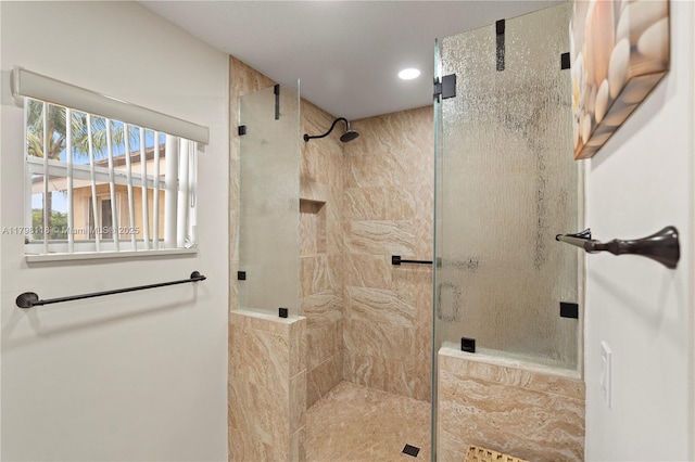 631 NW 205th Ave, Pembroke Pines, FL 33029 - bathroom with tiled shower and recessed lighting