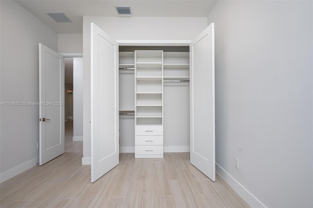 closet with visible vents