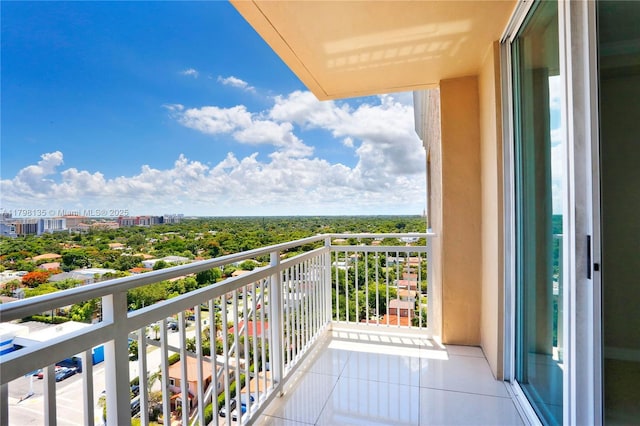 view of balcony