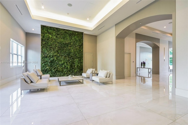 community lobby with visible vents