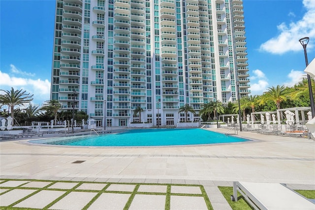 community pool featuring a patio