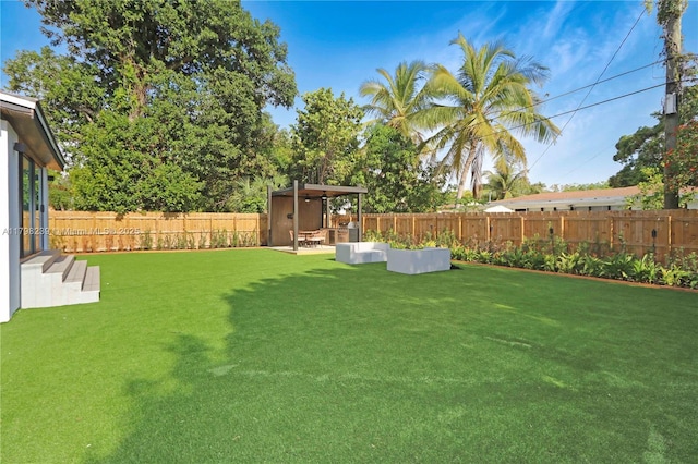231 NE 45th St, Miami, FL 33137 - view of yard featuring a fenced backyard