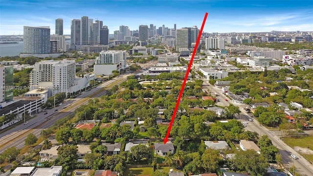 231 NE 45th St, Miami, FL 33137 - bird's eye view featuring a city view