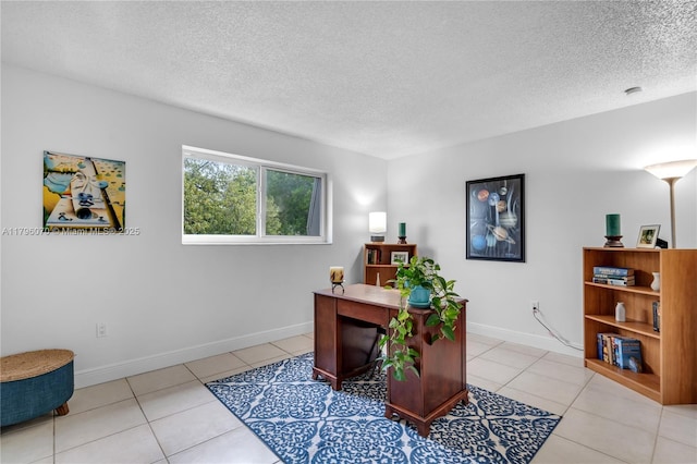 8425 SW 137th Ave Unit 8425, Miami, FL 33183 - office featuring a textured ceiling, light tile patterned flooring, and baseboards