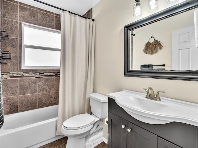 10273 SW 16th Ct, Pembroke Pines, FL 33025 - bathroom featuring vanity, toilet, and shower / bath combination with curtain