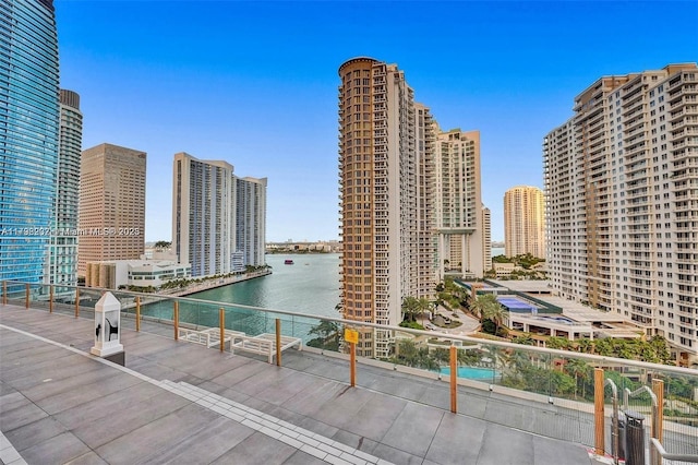 water view with a skyline view