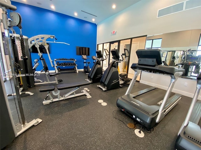 view of exercise room
