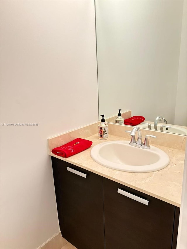 bathroom featuring vanity