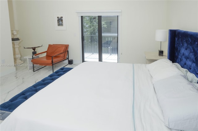 4962 NW 83rd Path Unit 4962, Doral, FL 33166 - bedroom with access to outside and marble look tiles