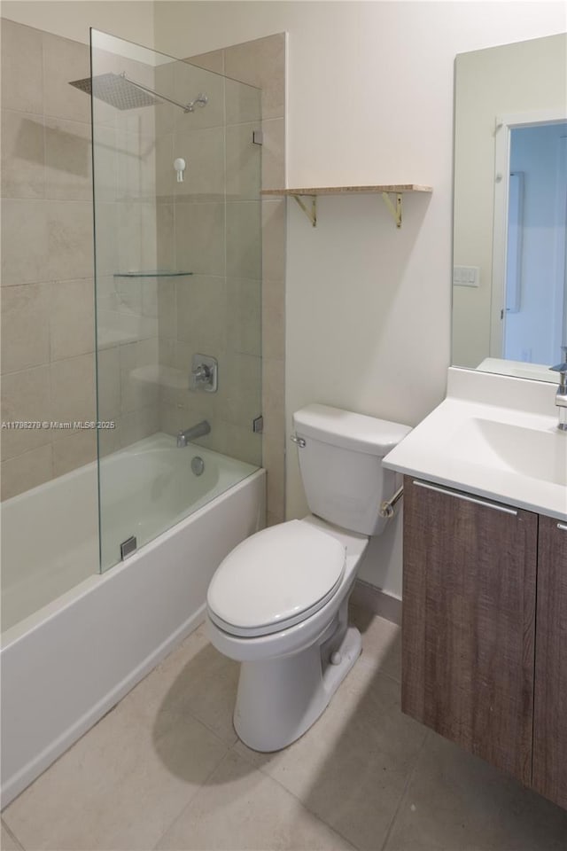 4962 NW 83rd Path Unit 4962, Doral, FL 33166 - full bathroom with tile patterned floors, toilet, bathing tub / shower combination, and vanity