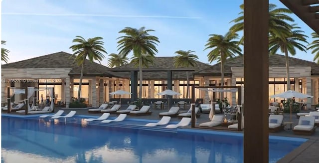 4962 NW 83rd Path Unit 4962, Doral, FL 33166 - community pool with a water slide and a patio area