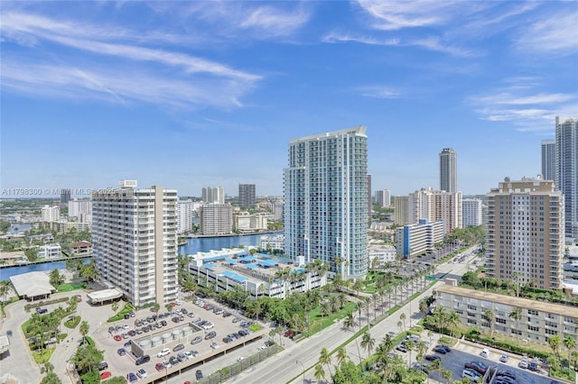 1980 S Ocean Dr Unit 19H, Hallandale Beach, FL 33009 - drone / aerial view of a skyline view and a large body of water