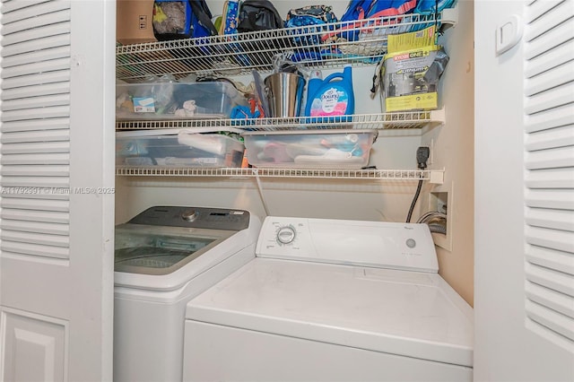11733 NW 11th St, Pembroke Pines, FL 33026 - washroom featuring separate washer and dryer
