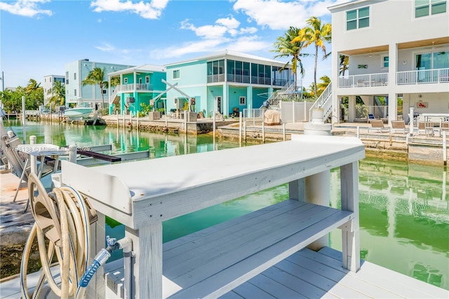 dock with a water view