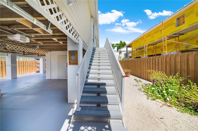 view of staircase
