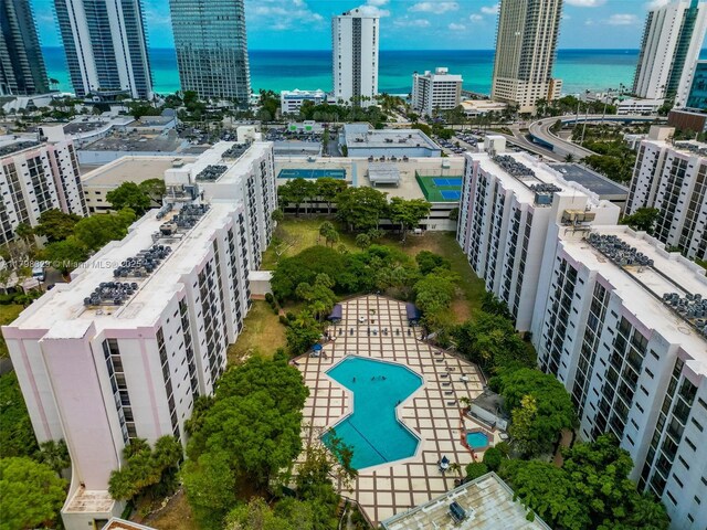 17021 N Bay Rd Unit 727, Sunny Isles Beach, FL 33160 - view of urban area featuring a pool and a large body of water