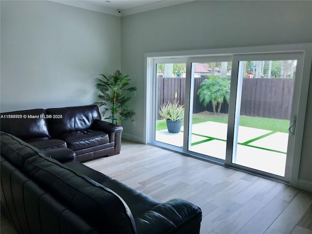 1010 NE 36th Ave, Homestead, FL 33033 - living area with wood finished floors and baseboards