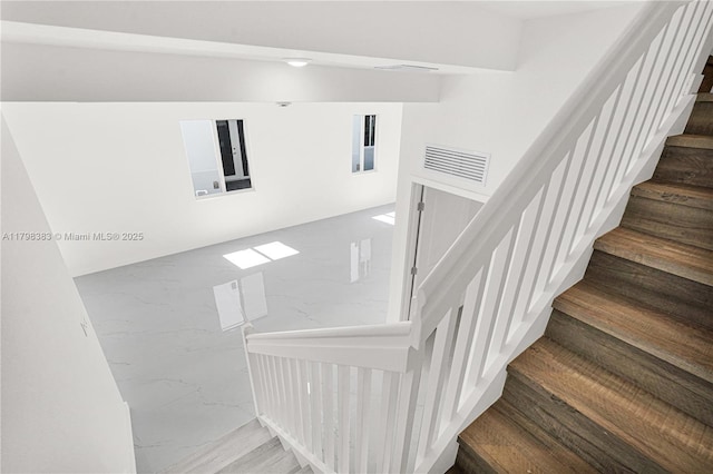 view of stairway