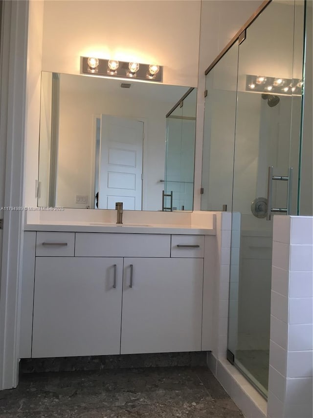 17545 SW 150th Ct, Miami, FL 33187 - bathroom with a stall shower and vanity