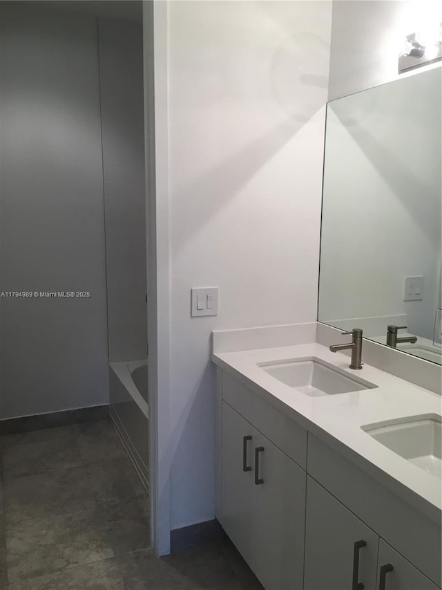 17545 SW 150th Ct, Miami, FL 33187 - bathroom featuring double vanity and a tub