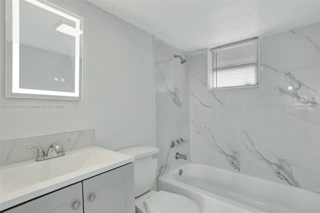2701 NW 18th Ter, Oakland Park, FL 33311 - full bath featuring toilet, vanity, and shower / bathtub combination