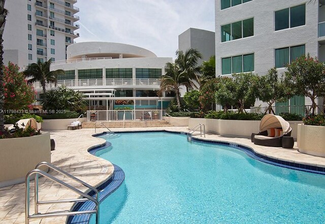 253 NE 2nd St Unit 2201, Miami, FL 33132 - community pool featuring a patio area
