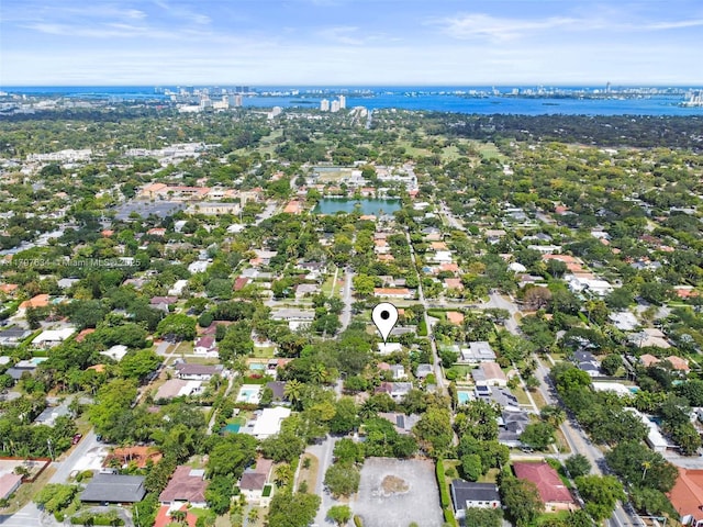 270 NE 104th St, Miami Shores, FL 33138 - aerial perspective of suburban area with a large body of water