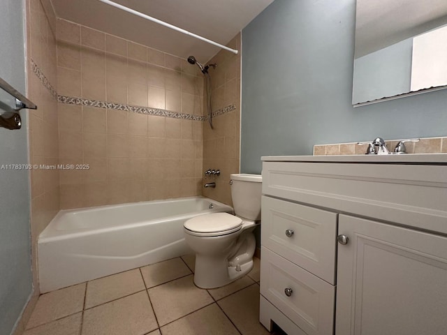 8335 SW 72nd Ave Unit 202D, Miami, FL 33143 - bathroom with tile patterned floors, toilet, shower / bathtub combination, and vanity