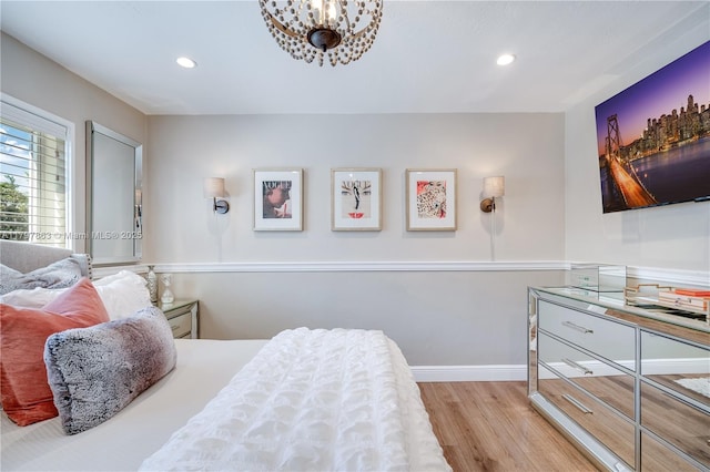 10921 SW 102nd Ct, Miami, FL 33176 - bedroom with wood finished floors, recessed lighting, and baseboards