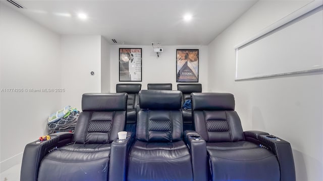 view of home theater room