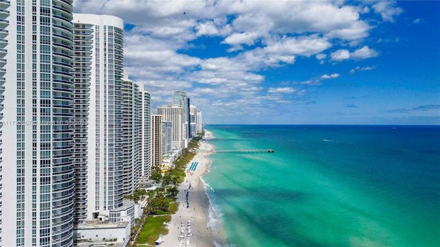 15811 Collins Ave Unit 2506, Sunny Isles Beach, FL 33160 - water view featuring nearby beach