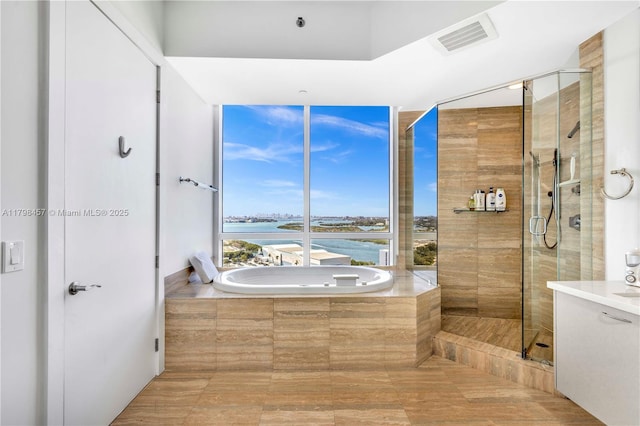 15811 Collins Ave Unit 2506, Sunny Isles Beach, FL 33160 - full bath featuring a shower stall and a garden tub
