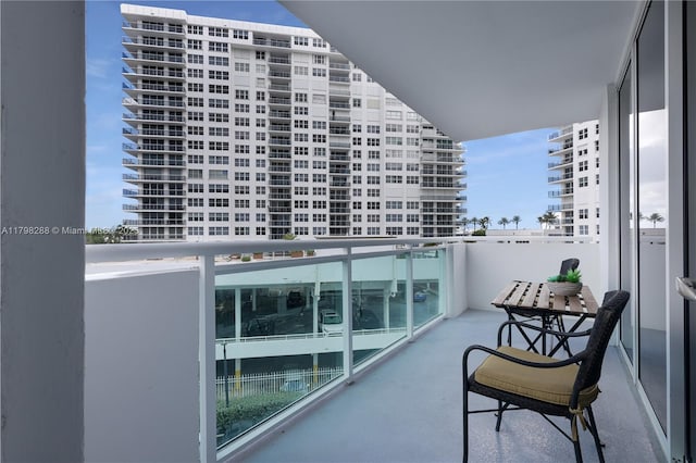 view of balcony