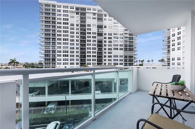 view of balcony