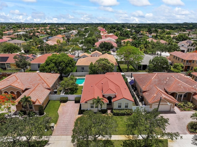 1199 NW 166th Ave, Pembroke Pines, FL 33028 - aerial perspective of suburban area with a pool area