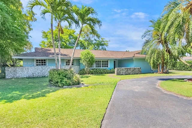 7700 SW 168th Ter, Palmetto Bay, FL 33157 - ranch-style home featuring stucco siding and a front yard