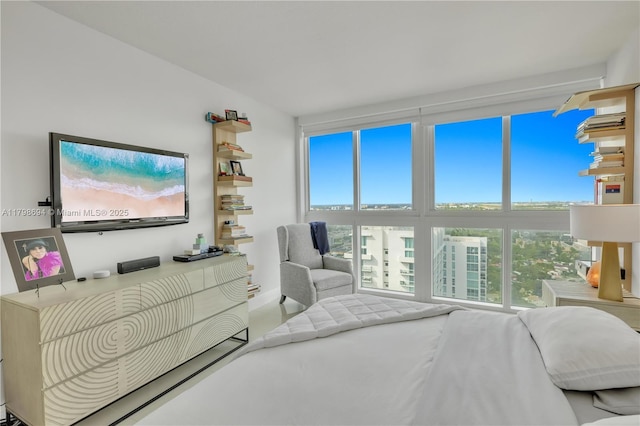 bedroom with baseboards