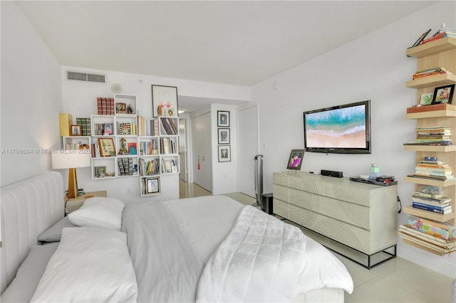 bedroom with tile patterned flooring