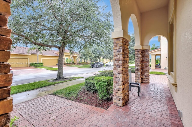 view of patio / terrace with covered porch